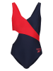 Reebok Strój kąpielowy "Ariel" w kolorze granatowo-czerwonym