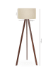 Scandinavia Concept Standleuchte in Beige/ Braun - (H)140 x Ø 38 cm
