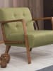 Scandinavia Concept Loungefauteuil "Kemer" groen - (B)69 x (H)80 x (D)83 cm