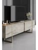 Scandinavia Concept TV-Regal "Luxe" in Beige/ Gold - (B)180 x (H)50 x (T)30 cm