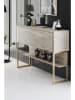 Scandinavia Concept Kommode "Luxe" in Grau/ Gold - (B)130 x (H)80 x (T)30 cm