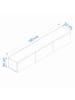 Scandinavia Concept TV-meubel "West" eikenkleurig - (B)150 x (H)30 x (D)32 cm