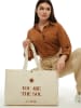 Lucky Bees Shopper in Creme - (B)50 x (H)36 x (T)12 cm