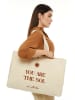Lucky Bees Shopper in Creme - (B)50 x (H)36 x (T)12 cm