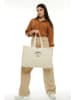 MORI Shopper crème - (B)50 x (H)36 x (D)12 cm