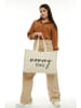 Lucky Bees Shopper crème - (B)50 x (H)36 x (D)12 cm