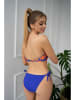Kris Line Bikini-Hose "Rodos" in Blau/ Orange