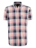 FYNCH-HATTON Hemd - Casual fit - in Dunkelblau/ Orange