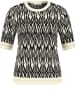 EDITION Sweter w kolorze czarno-kremowym