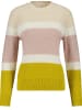 EDITION Pullover in Creme/ Rosa/ Gelb