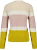 EDITION Pullover in Creme/ Rosa/ Gelb