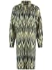 EDITION Kleid in Schwarz/ Gelb/ Creme