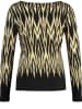 Gerry Weber Longsleeve in Schwarz/ Gelb/ Creme