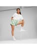 Puma Sweatshort "ESS+ Blossom 5`" wit/groen