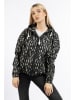 Schmuddelwedda Regenjacke in Schwarz/ Beige
