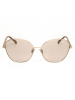Jimmy Choo Damskie okulary przeciwsłoneczne w kolorze złoto-beżowym