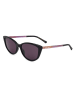 Jimmy Choo Damskie okulary przeciwsłoneczne w kolorze czarno-fioletowym