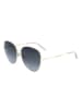 Marc Jacobs Damen-Sonnenbrille in Gold/ Dunkelblau