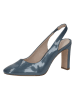 Caprice Leder-Riemchennpumps in Blau