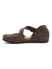 Comfortfusse Leder-Ballerinas in Braun