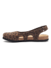 Comfortfusse Leren sandalen lichtbruin
