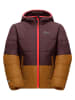 Jack Wolfskin Doorgestikte jas "Two Hills" rood/lichtbruin