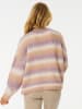 Rip Curl Sweter "La Isla" w kolorze biało-pomarańczowo-fioletowym