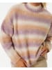 Rip Curl Sweter "La Isla" w kolorze biało-pomarańczowo-fioletowym