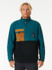 Rip Curl Sweter hybrydowy "Anti-Series Journey" w kolorze czarno-niebieskim