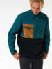 Rip Curl Sweter hybrydowy "Anti-Series Journey" w kolorze czarno-niebieskim