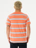 Rip Curl Koszulka "Surf Revival" w kolorze pomarańczowym ze wzorem