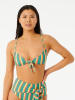 Rip Curl Biustonosz bikini "Brazilian Soul" w kolorze pomarańczowo-zielonym