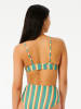 Rip Curl Bikini-Oberteil "Brazilian Soul" in Grün/ Orange/ Gelb