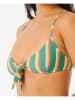 Rip Curl Biustonosz bikini "Brazilian Soul" w kolorze pomarańczowo-zielonym