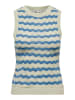 ONLY Top crème/blauw