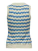 ONLY Top crème/blauw