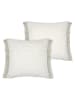 STOF France Kissen "Amazonica" in Creme/ Grün - (L)45 x (B)45 cm