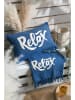 STOF France Plaid "Arcachon" blauw - (L)150 x (B)125 cm