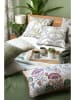 STOF France Kussen "Debra" wit/kaki - (L)55 x (B)55 cm