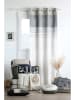 STOF France Ringgordijn "Escale" grijs/wit/beige - (L)260 x (B)140 cm