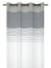 STOF France Ringgordijn "Escale" grijs/wit/beige - (L)260 x (B)140 cm