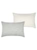 STOF France Kissen "Forestia" in Hellblau/ Creme - (L)40 x (B)60 cm