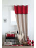 STOF France Ringgordijn "Fregate" beige/rood - (L)260 x (B)140 cm