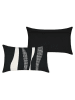 STOF France Kissen "Peter" in Schwarz/ Beige - (L)30 x (B)50 cm