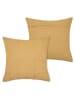 STOF France Kussen "Sirius" mosterdgeel - (L)40 x (B)40 cm