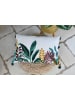 STOF France Kussen "Uniola" wit/donkerblauw - (L)40 x (B)60 cm
