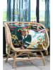 STOF France Kissen "Uniola" in Bunt/ Dunkelblau - (L)45 x (B)45 cm