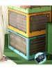 Joybos 2-delige set: opbergkisten bruin/wit - (B)41 x (H)29 x (D)24 cm