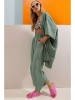 Trend Alaçatı Stili 2-delige outfit groen