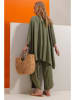 Trend Alacati 2tlg. Outfit "Trend Alaçat Stili" in Khaki